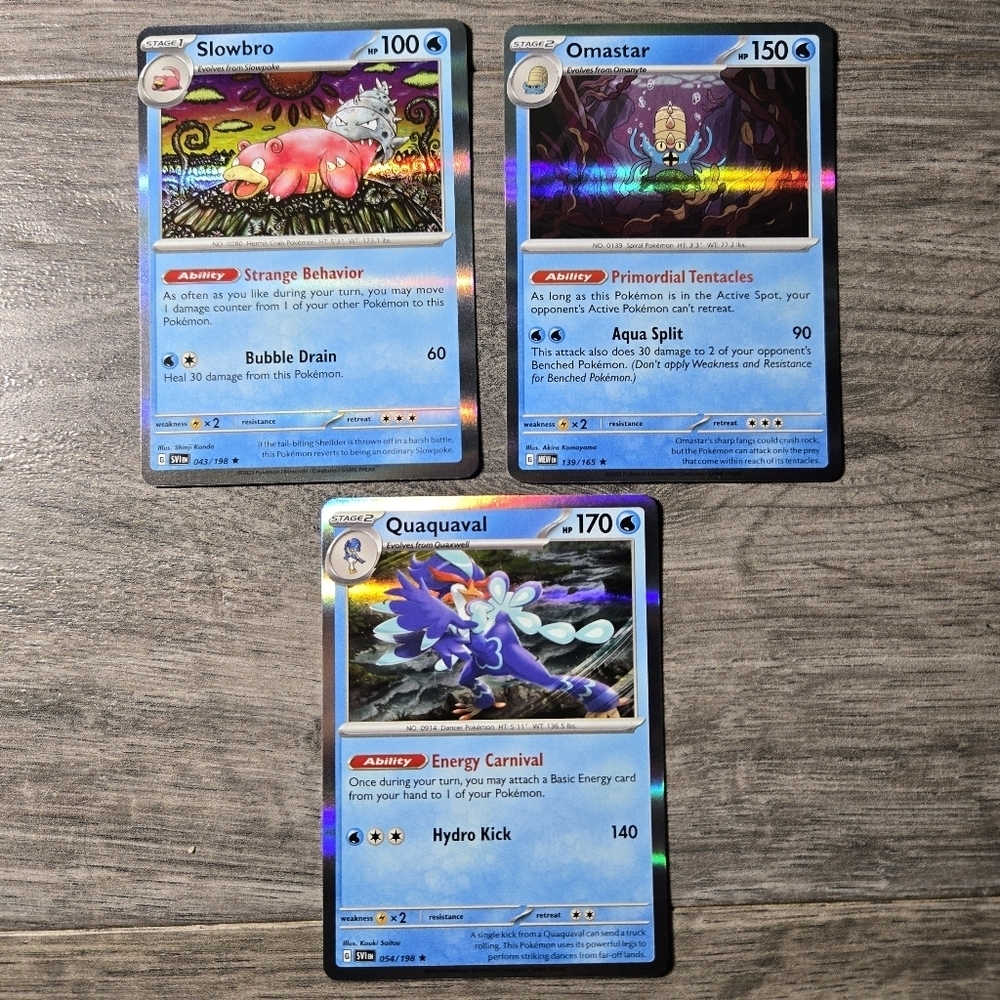 Pokemon Trading Card Holo Set X3